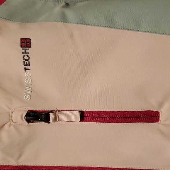 SwissTech Girls Reversible Pink/Fushia/Gray Hooded System Jacket - Size 7-8 - Picture 3 of 16